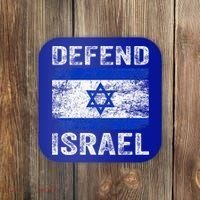 Defend Israel Support Israel I Stand With Israel Israel Flag Coaster thumb 0