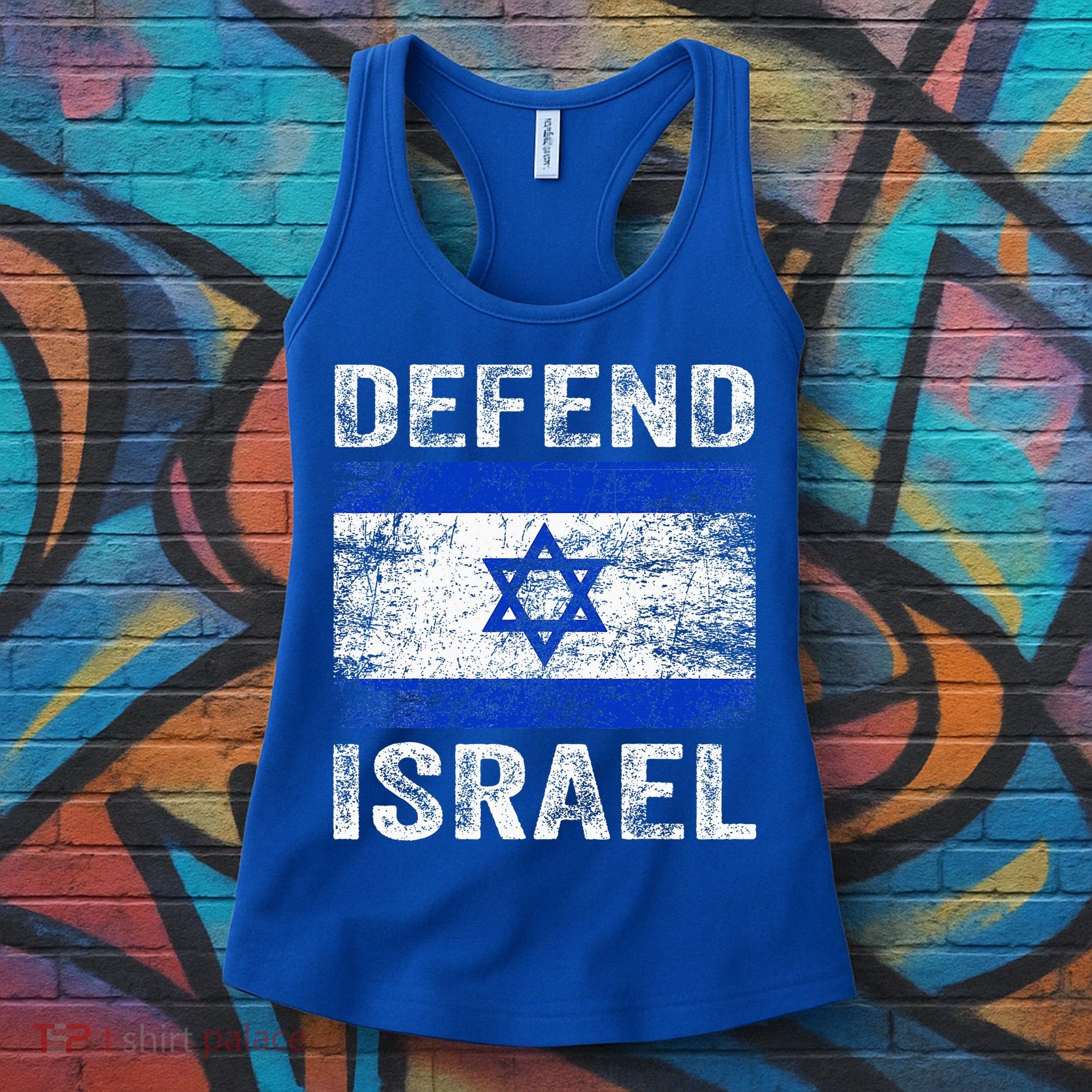 Defend Israel Support Israel I Stand With Israel Israel Flag Women's Tank Top
