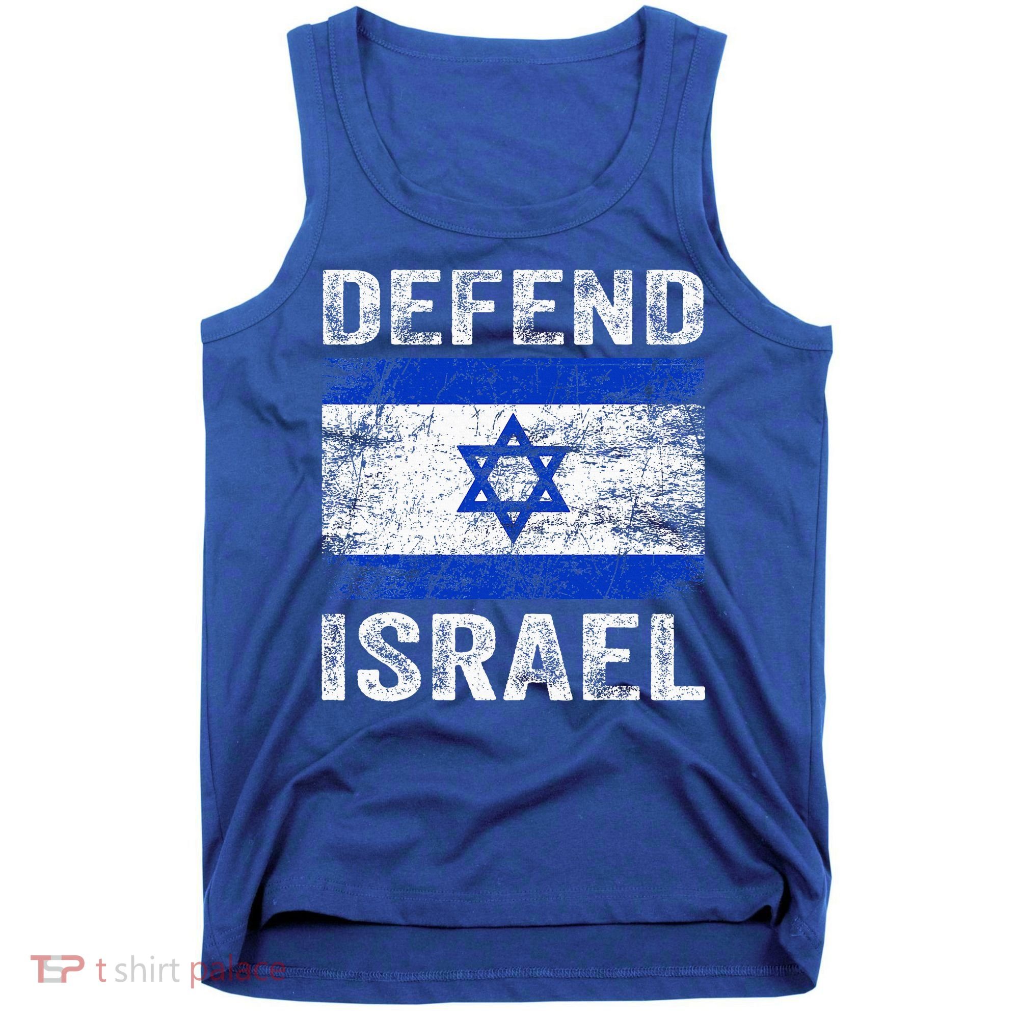 Defend Israel Support Israel I Stand With Israel Israel Flag Tank Top