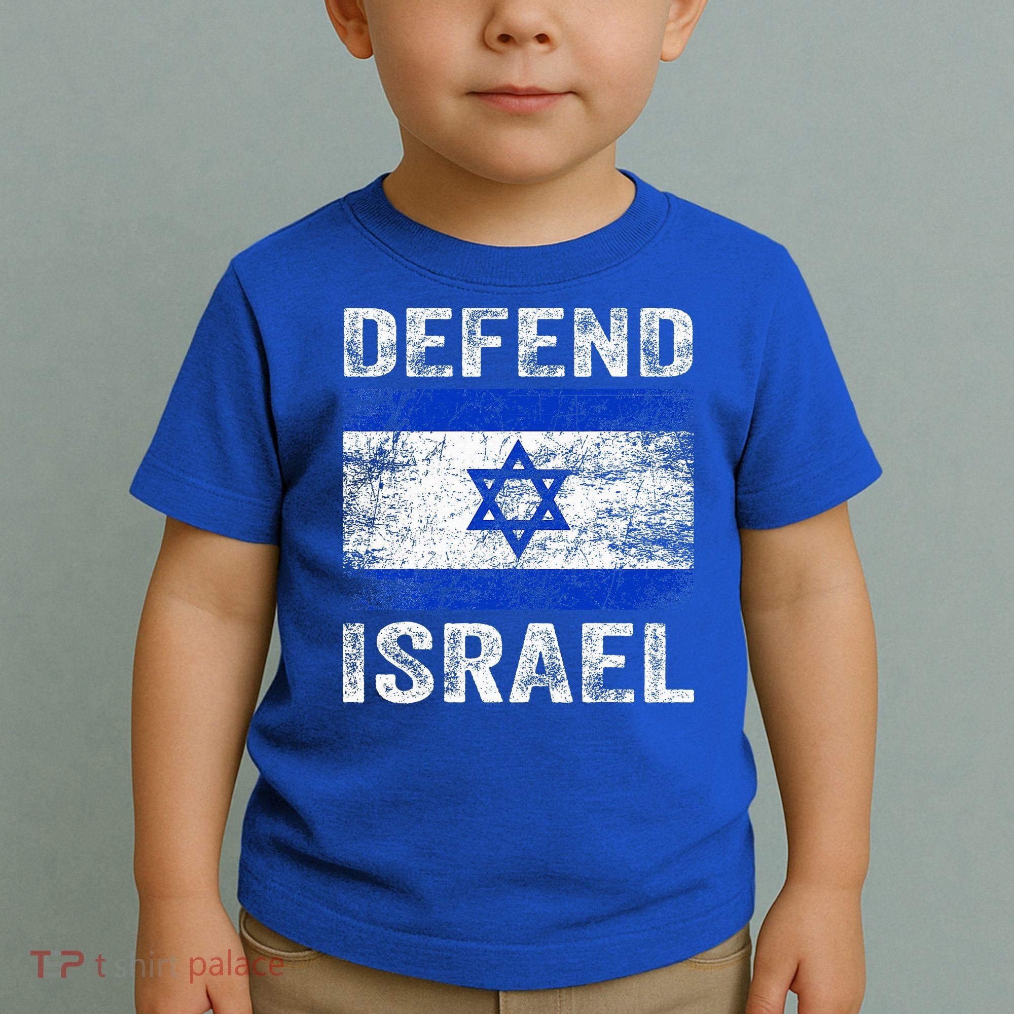 Defend Israel Support Israel I Stand With Israel Israel Flag Toddler T-Shirt