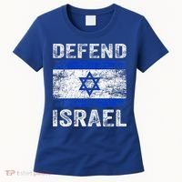 Defend Israel Support Israel I Stand With Israel Israel Flag Women's T-Shirt thumb 0