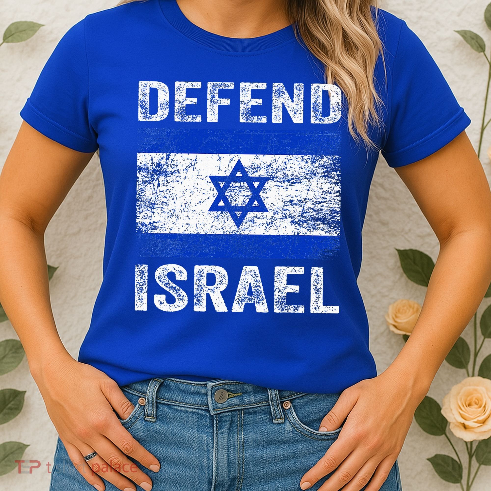 Defend Israel Support Israel I Stand With Israel Israel Flag Women's T-Shirt