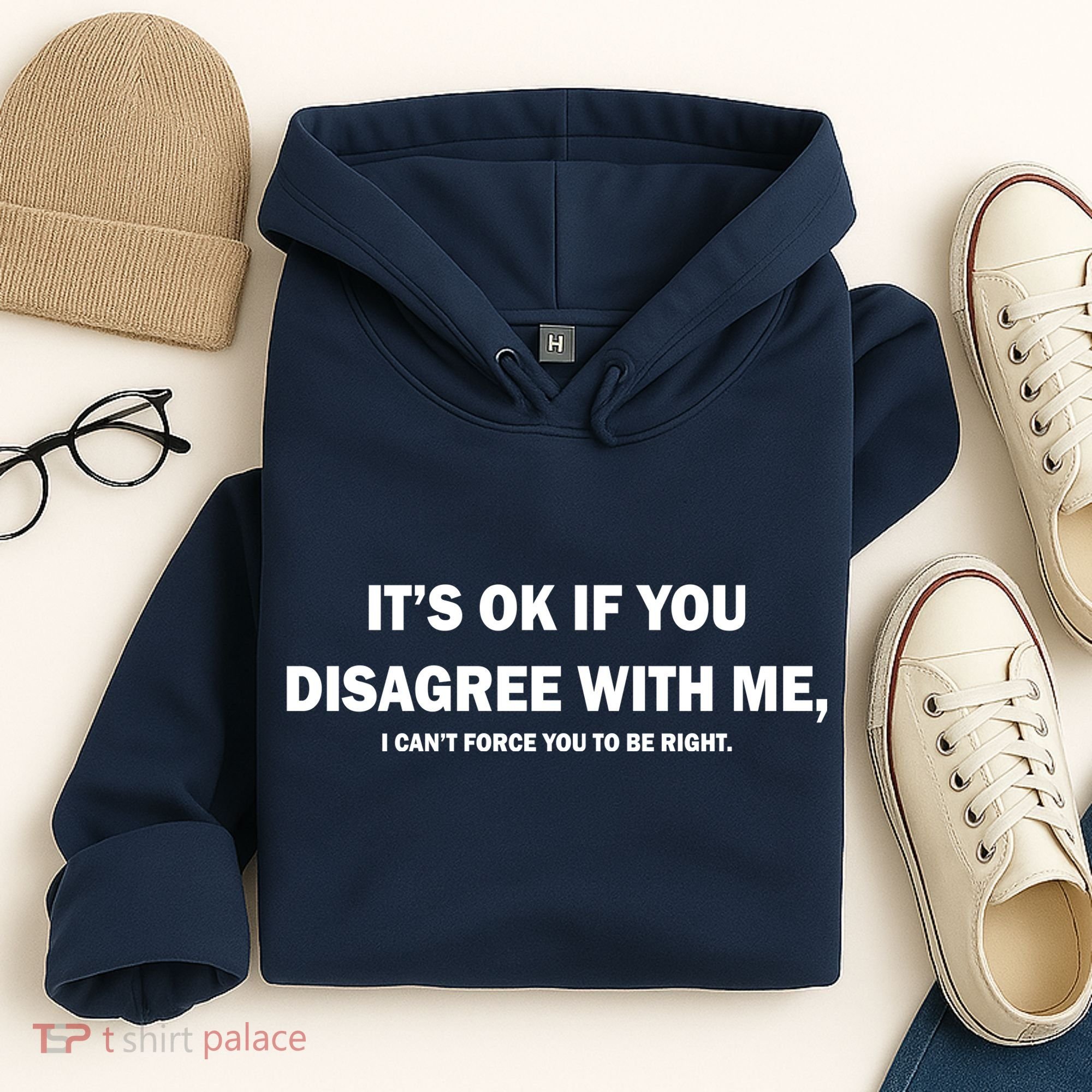 Disagree With Me Can't Force You To Be Right Hoodie