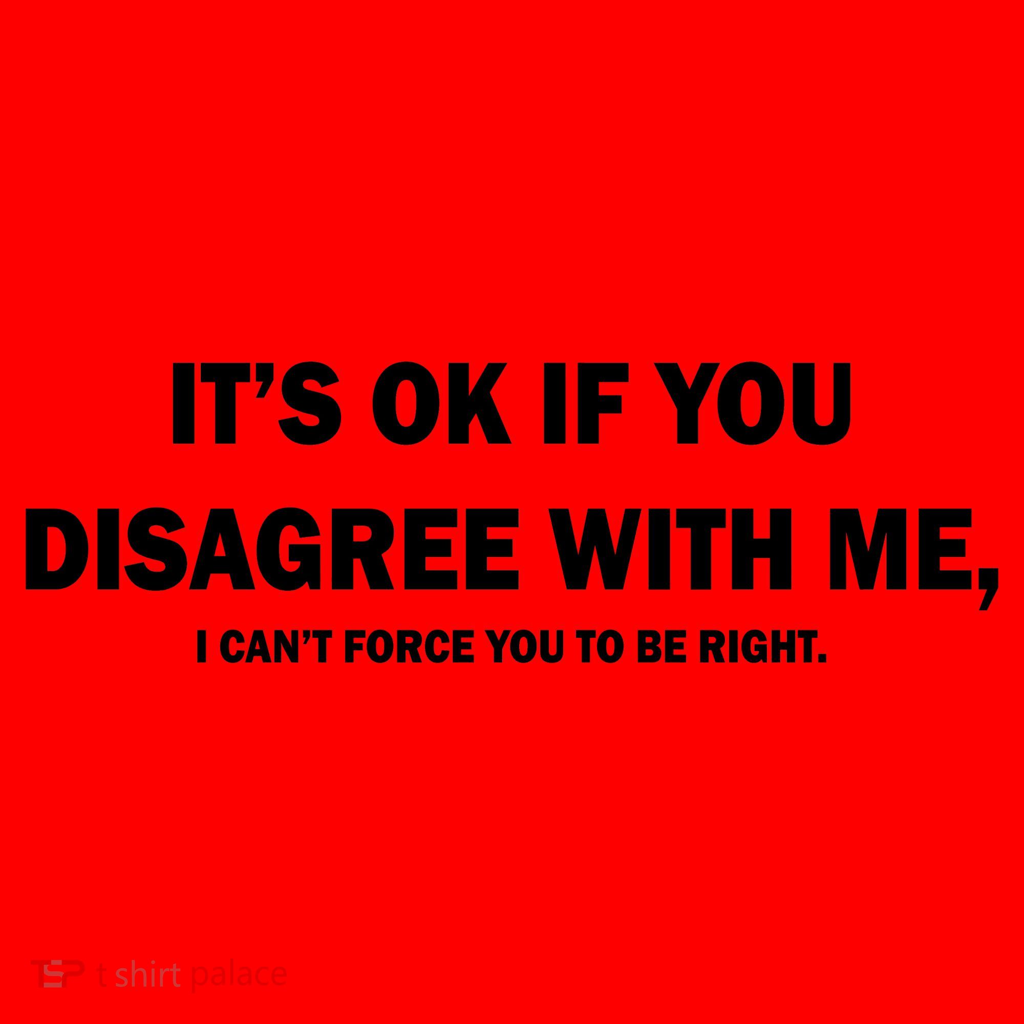 Disagree With Me Can't Force You To Be Right Santa Hat