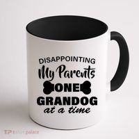 Disappointing My Parents One Grandog At A Time Coffee Mug thumb 1
