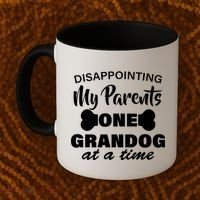 Disappointing My Parents One Grandog At A Time Coffee Mug thumb 2