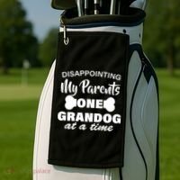 Disappointing My Parents One Grandog At A Time Golf Towel thumb 2