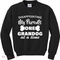 Disappointing My Parents One Grandog At A Time Kids Sweatshirt thumb 0