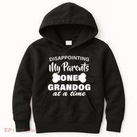Disappointing My Parents One Grandog At A Time Kids Hoodie thumb 0