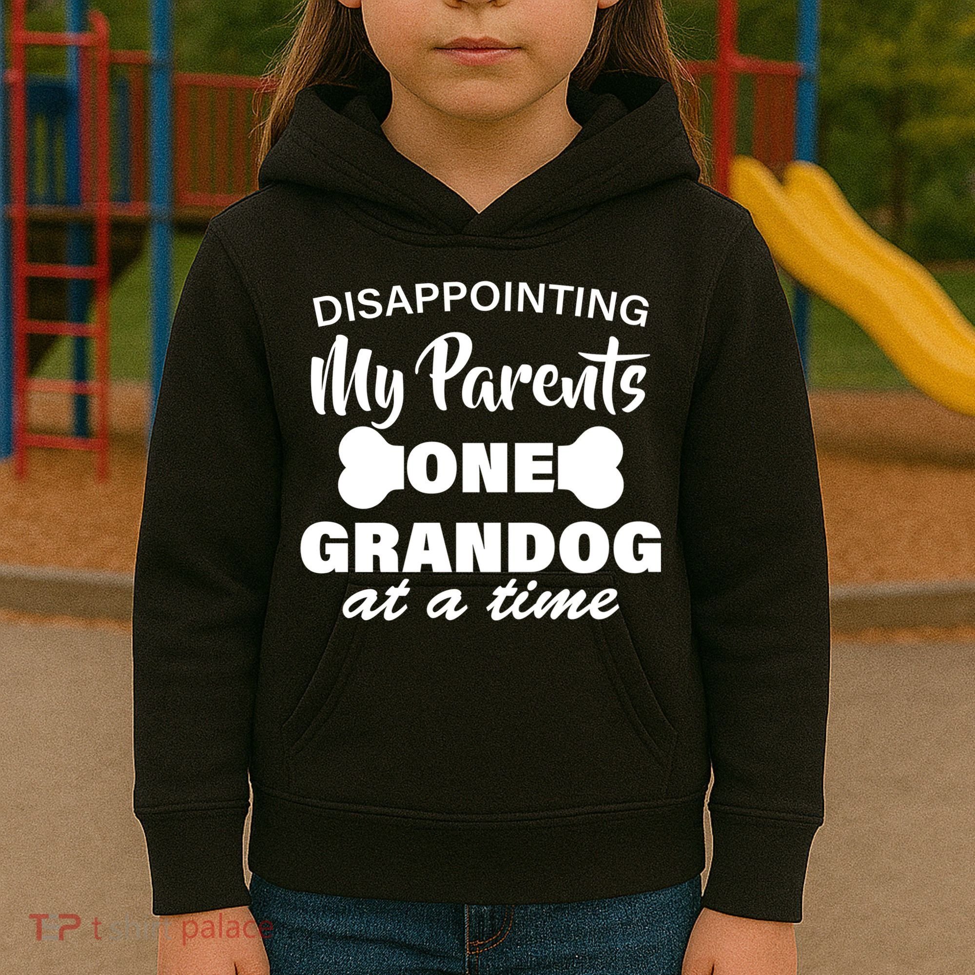 Disappointing My Parents One Grandog At A Time Kids Hoodie