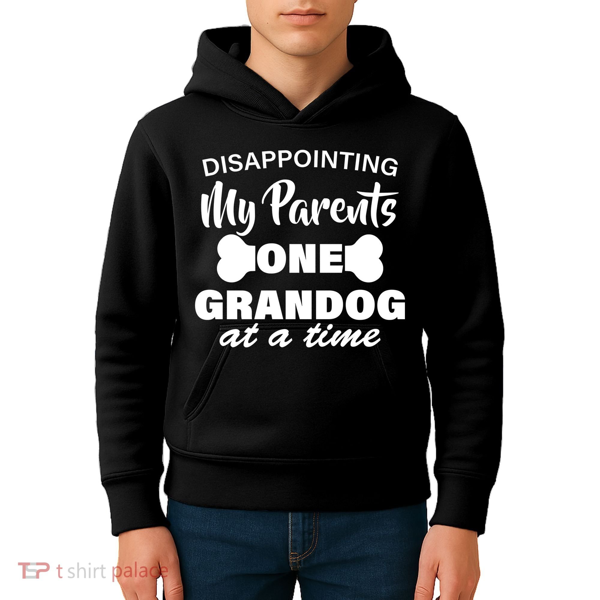 Disappointing My Parents One Grandog At A Time Kids Hoodie