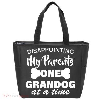 Disappointing My Parents One Grandog At A Time Tote Bag