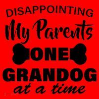 Disappointing My Parents One Grandog At A Time Santa Hat thumb 1