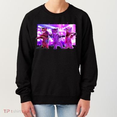 Disco Dance Party Cats Women's Sweatshirt