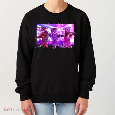 Disco Dance Party Cats Women's Sweatshirt
