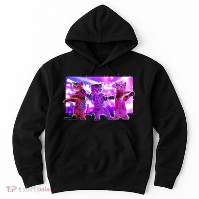 Disco Dance Party Cats Hoodie