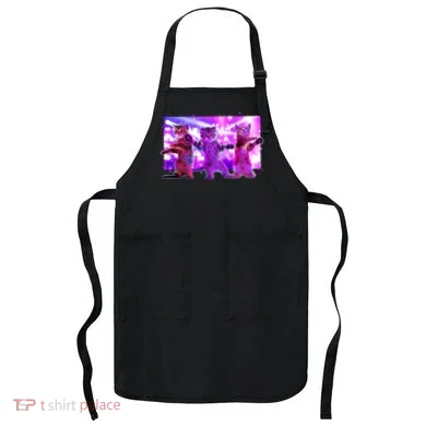 Disco Dance Party Cats Apron