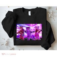 Disco Dance Party Cats Sweatshirt thumb 2
