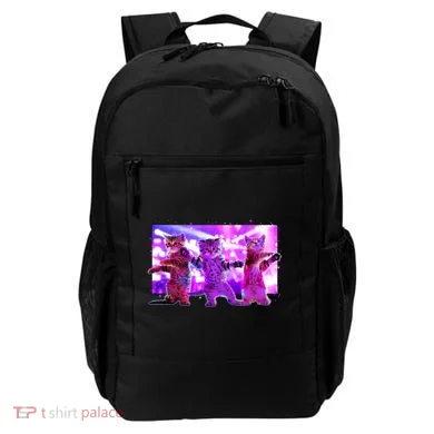 Disco Dance Party Cats Backpack