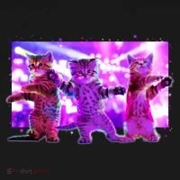 Disco Dance Party Cats Backpack thumb 2