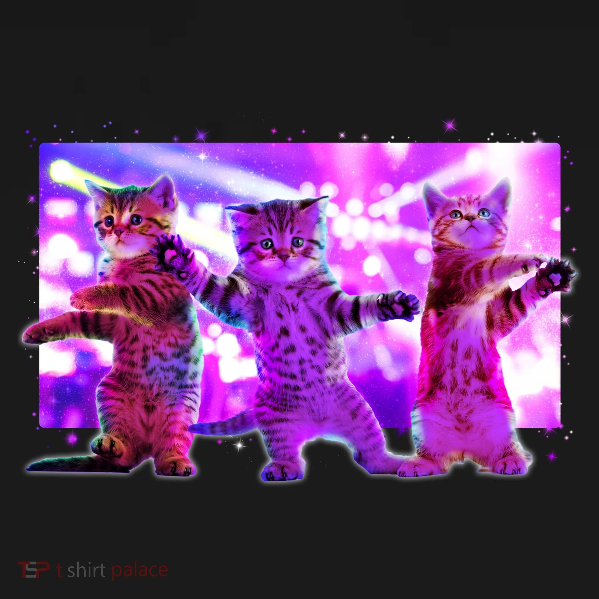 Disco Dance Party Cats Backpack