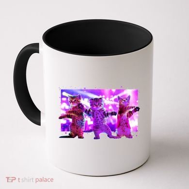 Disco Dance Party Cats Coffee Mug