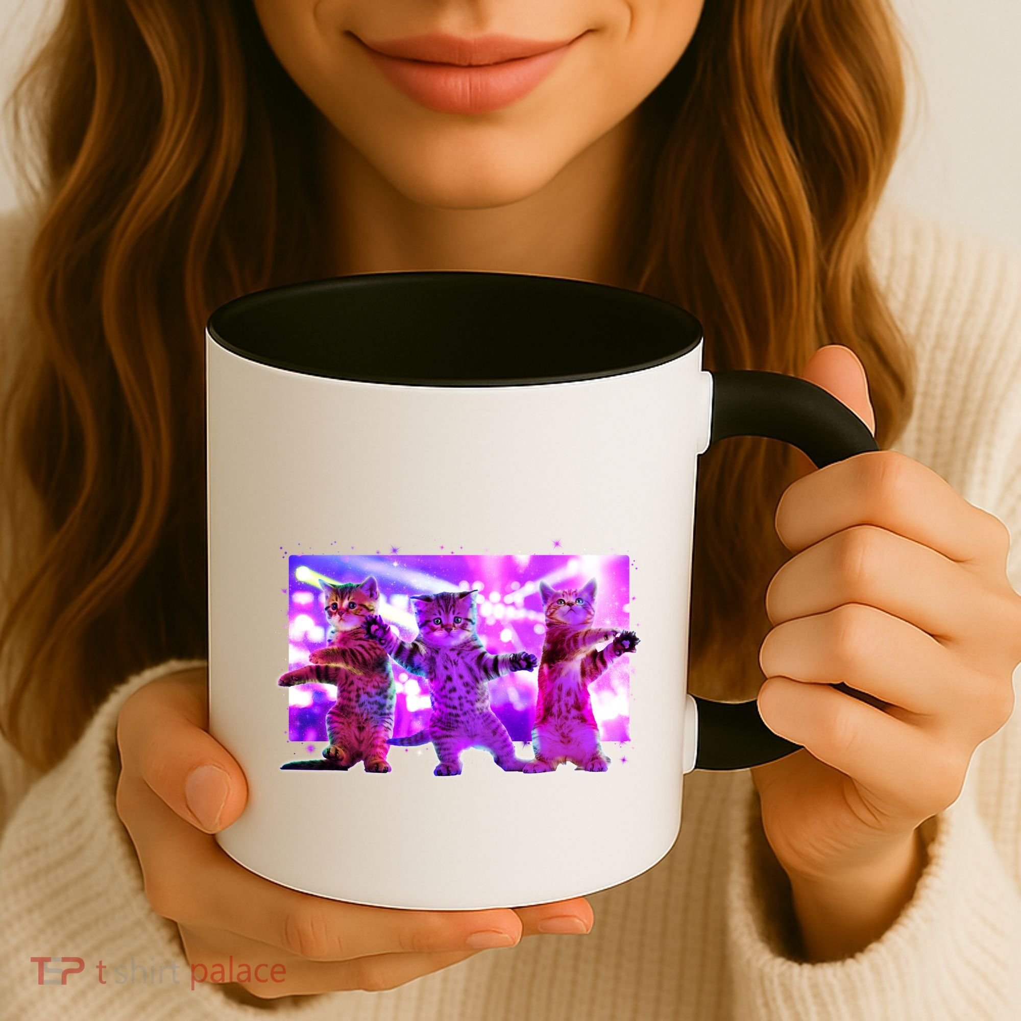 Disco Dance Party Cats Coffee Mug