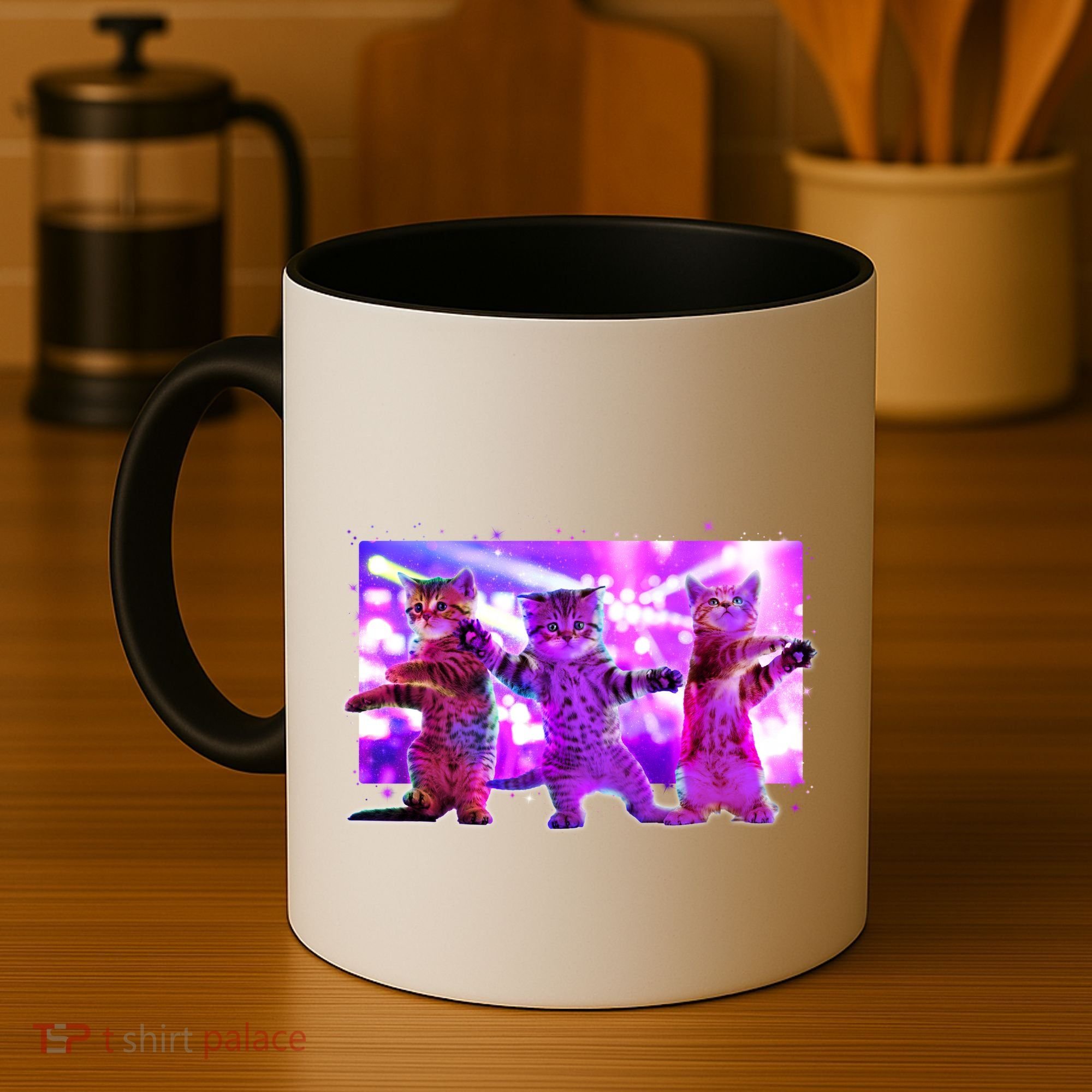 Disco Dance Party Cats Coffee Mug