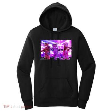 Disco Dance Party Cats Women's Hoodie