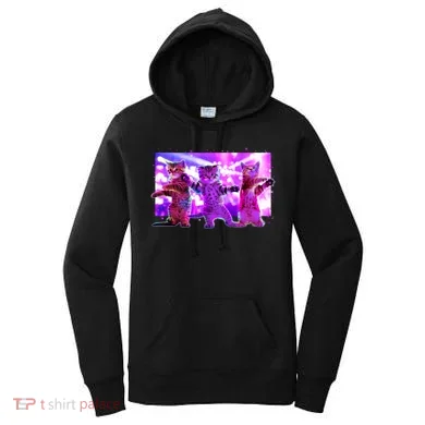 Disco Dance Party Cats Women's Hoodie