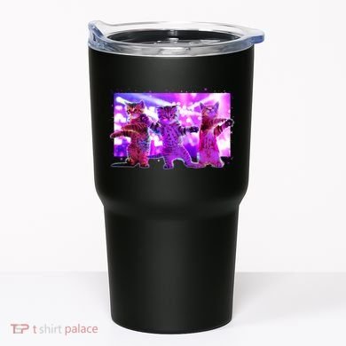 Disco Dance Party Cats Tumbler