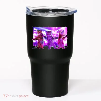 Disco Dance Party Cats Tumbler