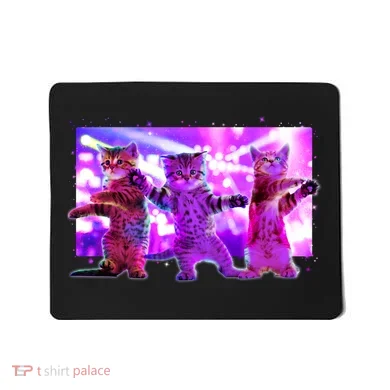 Disco Dance Party Cats Mousepad