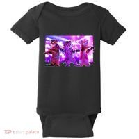Disco Dance Party Cats Baby Bodysuit thumb 0