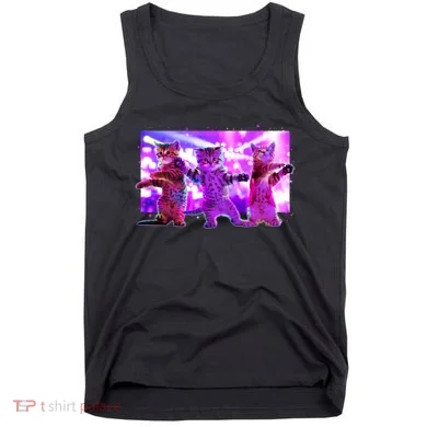 Disco Dance Party Cats Tank Top