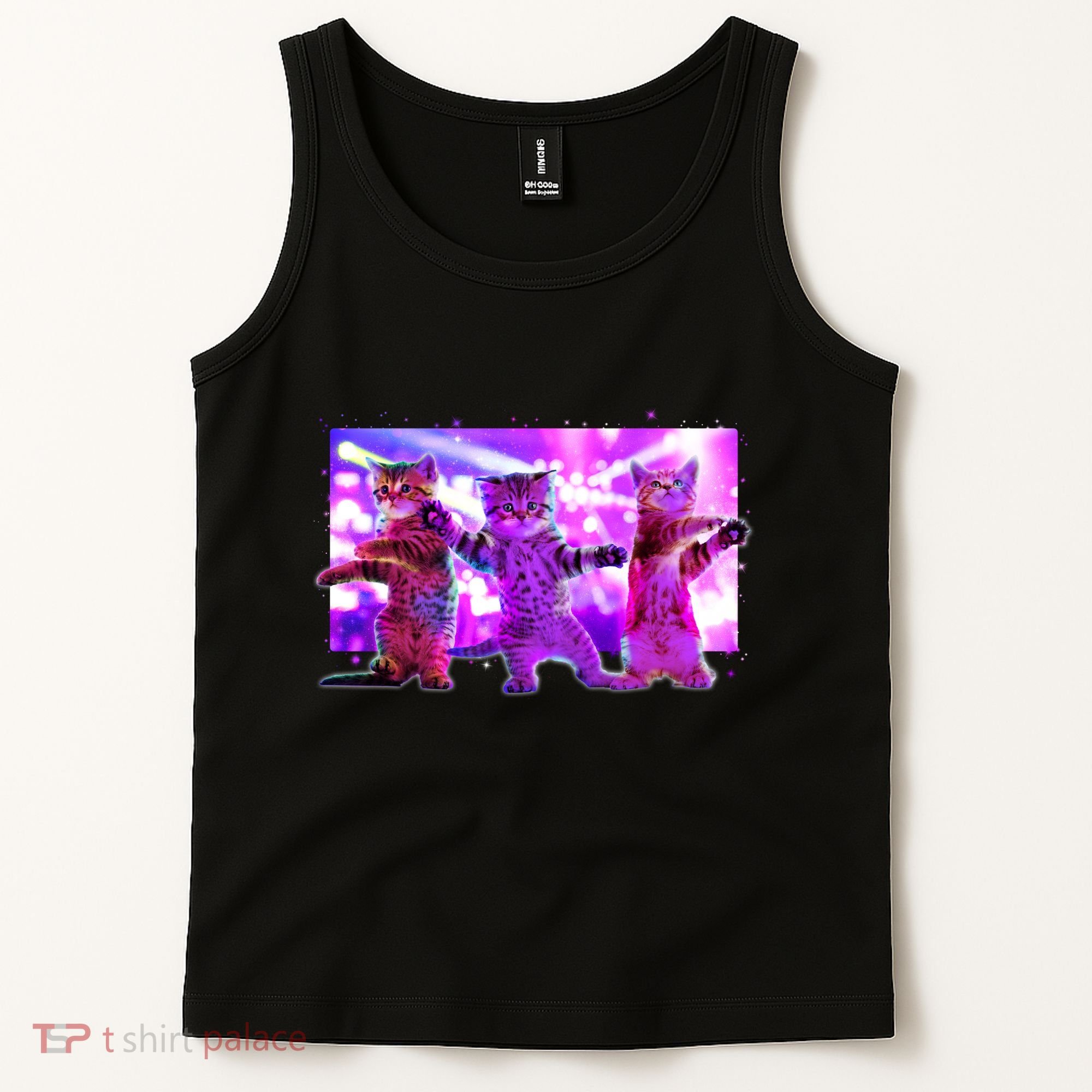 Disco Dance Party Cats Tank Top