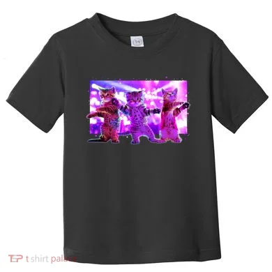 Disco Dance Party Cats Toddler T-Shirt