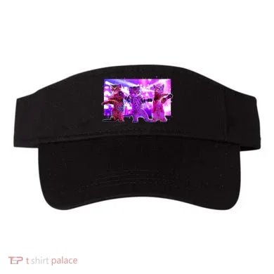 Disco Dance Party Cats Visor