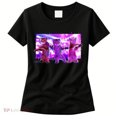 Disco Dance Party Cats Women's T-Shirt