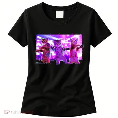 Disco Dance Party Cats Women's T-Shirt
