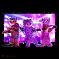 Disco Dance Party Cats Kids Sweatshirt thumb 2