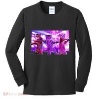 Disco Dance Party Cats Kids Long Sleeve Shirt thumb 0