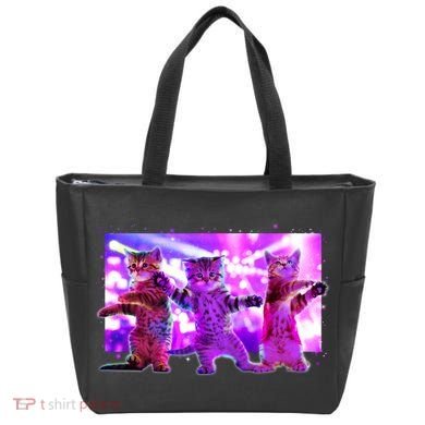 Disco Dance Party Cats Tote Bag