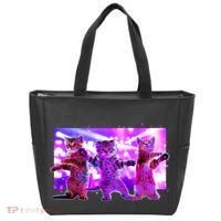 Disco Dance Party Cats Tote Bag thumb 0