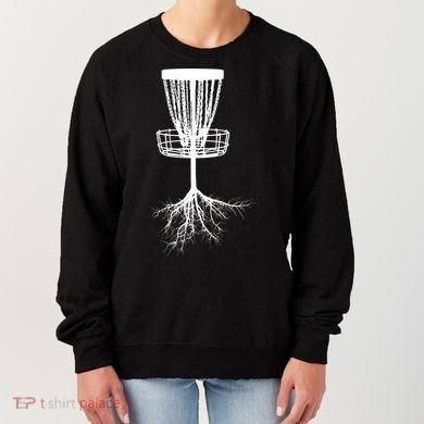 Disk Golf Tree Roots Funny Sports Women's Sweatshirt