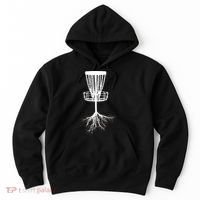 Disk Golf Tree Roots Funny Sports Hoodie thumb 0