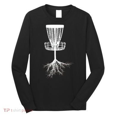 Disk Golf Tree Roots Funny Sports Long Sleeve Shirt