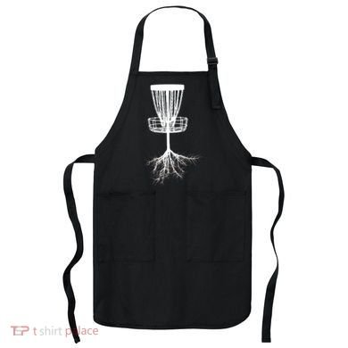 Disk Golf Tree Roots Funny Sports Apron