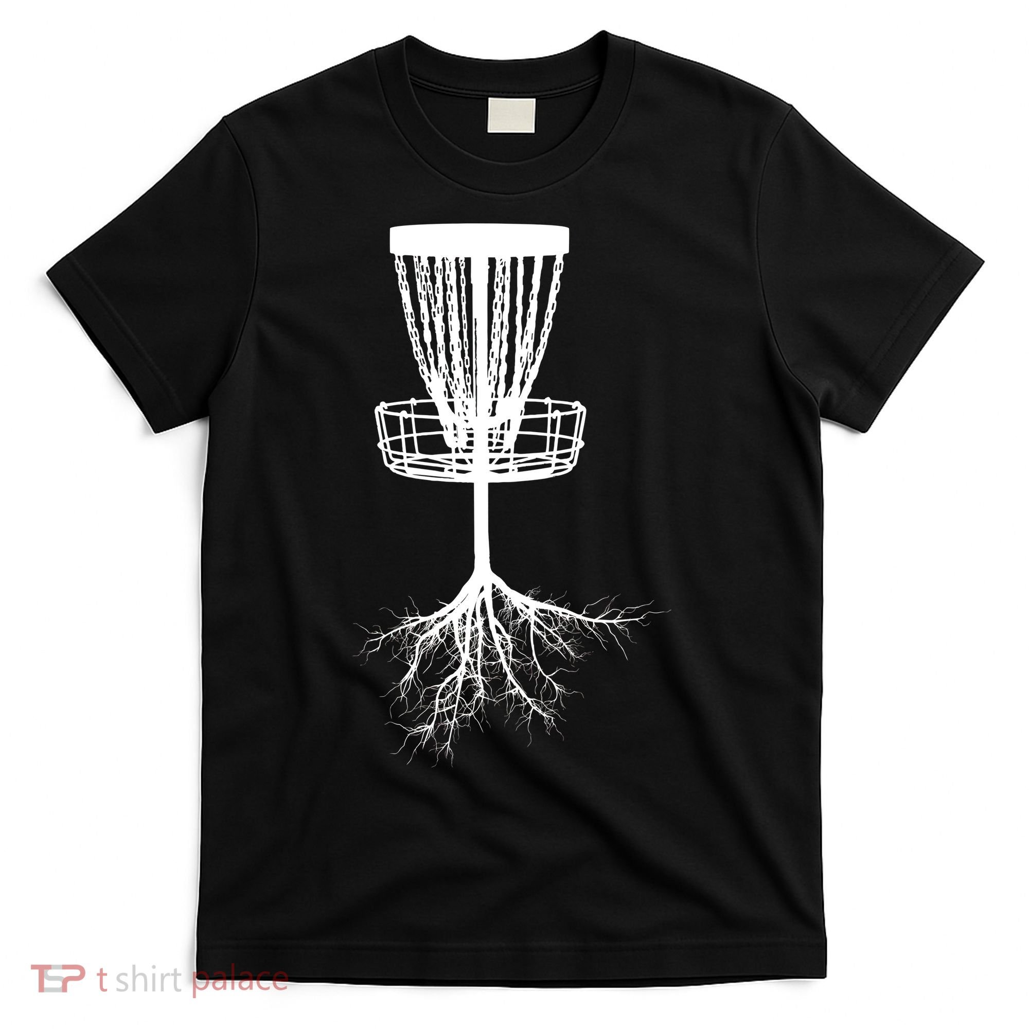 Disk Golf Tree Roots Funny Sports T-Shirt
