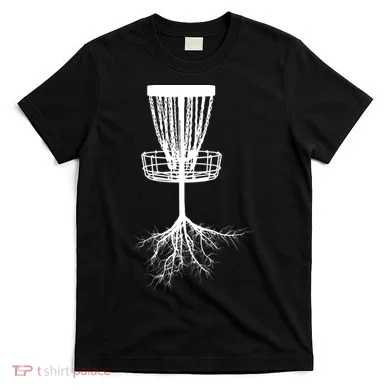 Disk Golf Tree Roots Funny Sports T-Shirt